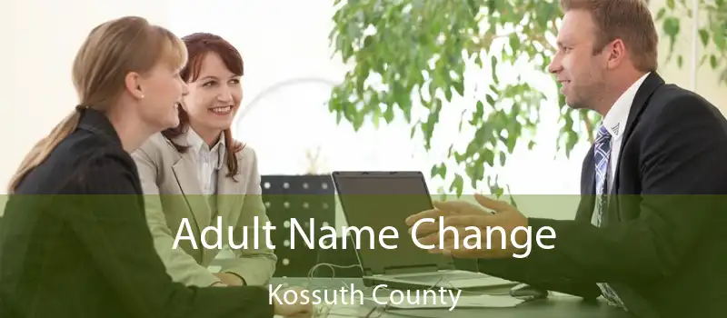 Adult Name Change Kossuth County