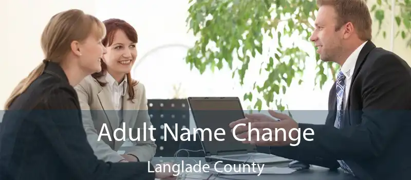Adult Name Change Langlade County