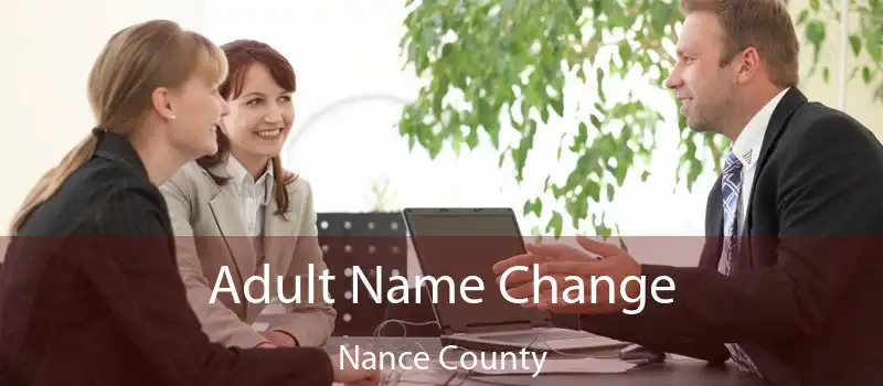Adult Name Change Nance County