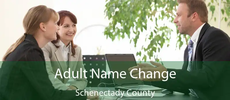 Adult Name Change Schenectady County