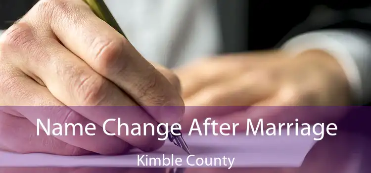 Name Change After Marriage Kimble County